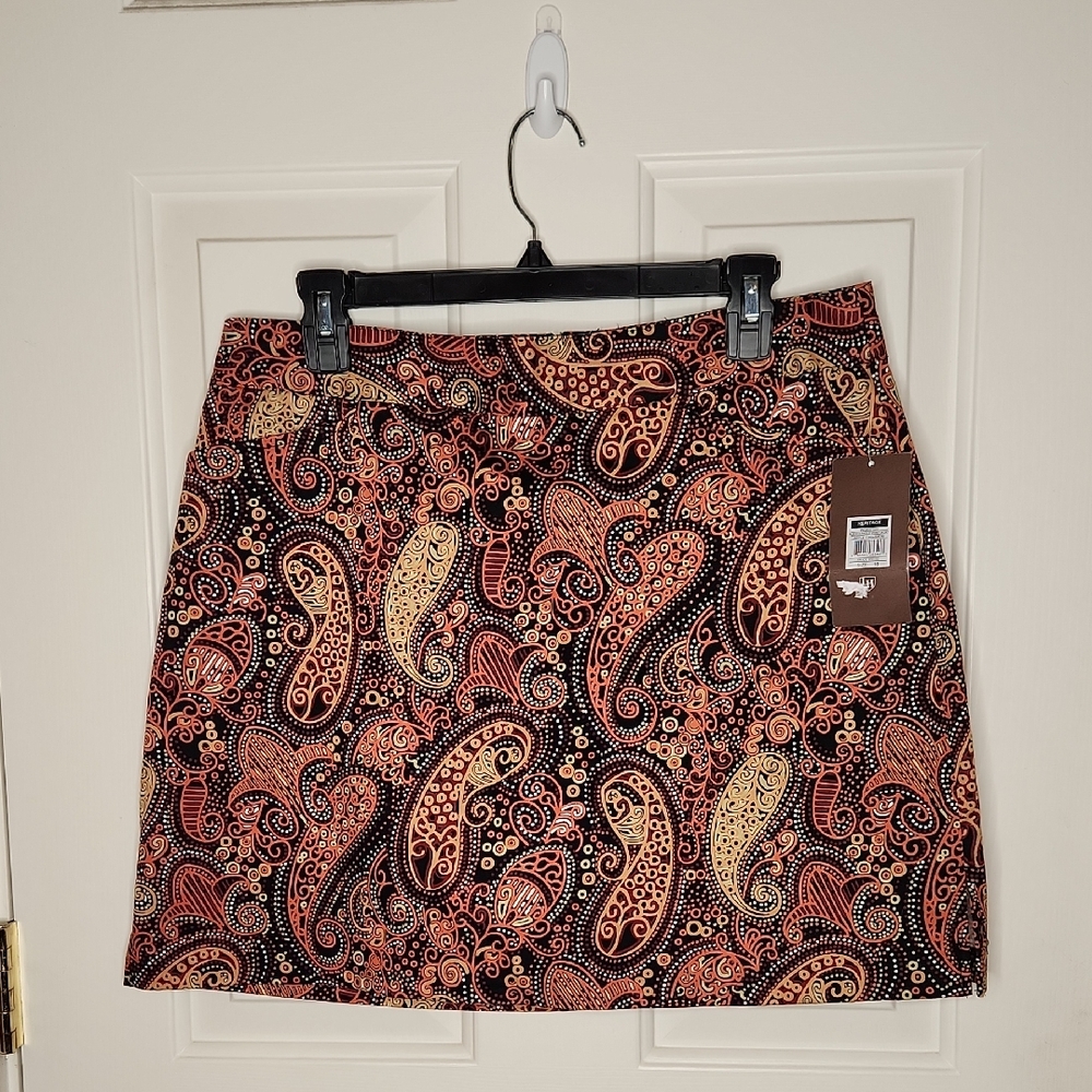 Lady Hagen Alberta Paisley Print Skirt Size 10 NWT